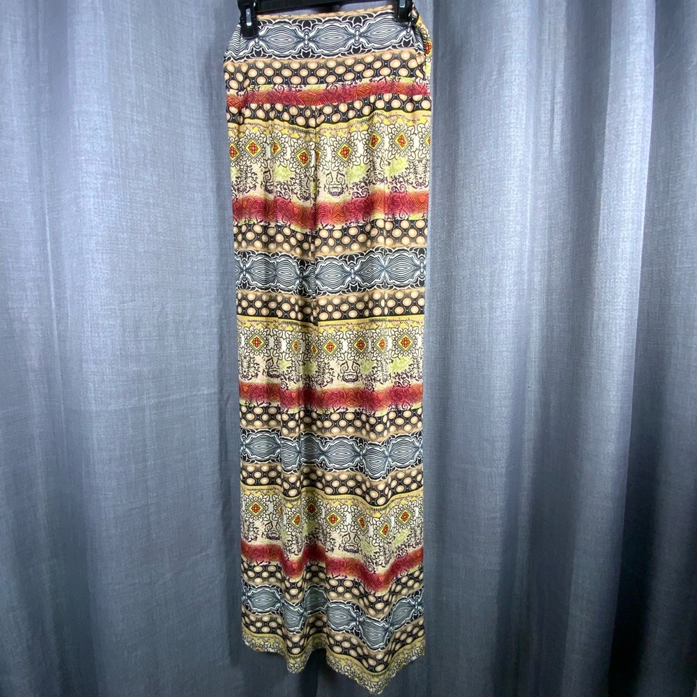 Superline Boho Wide Leg Palazzo Pants Size Meium – Stretch Waist Foldover Band